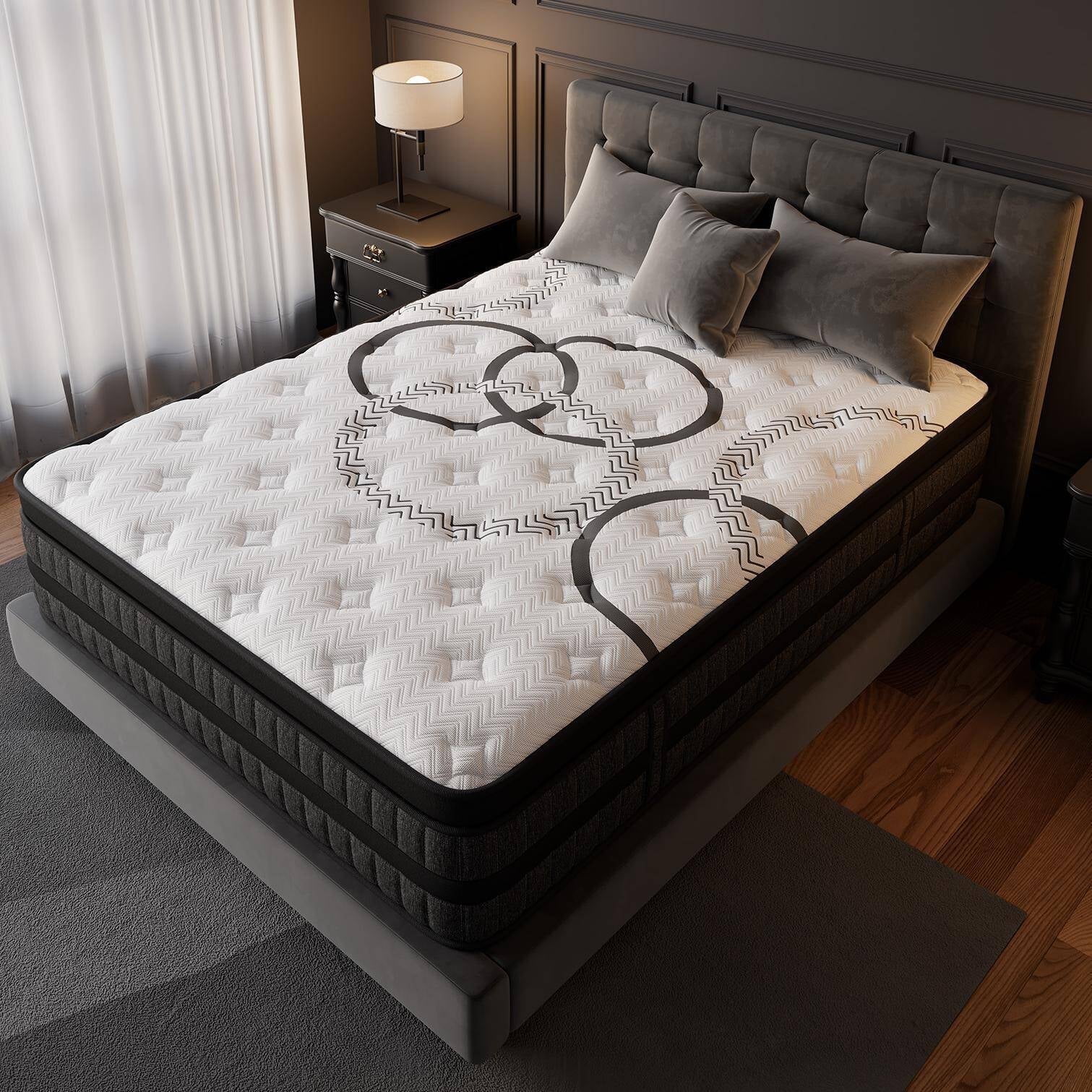 GREOO King Mattress 14" Hybrid Gel Memory Foam Mattress