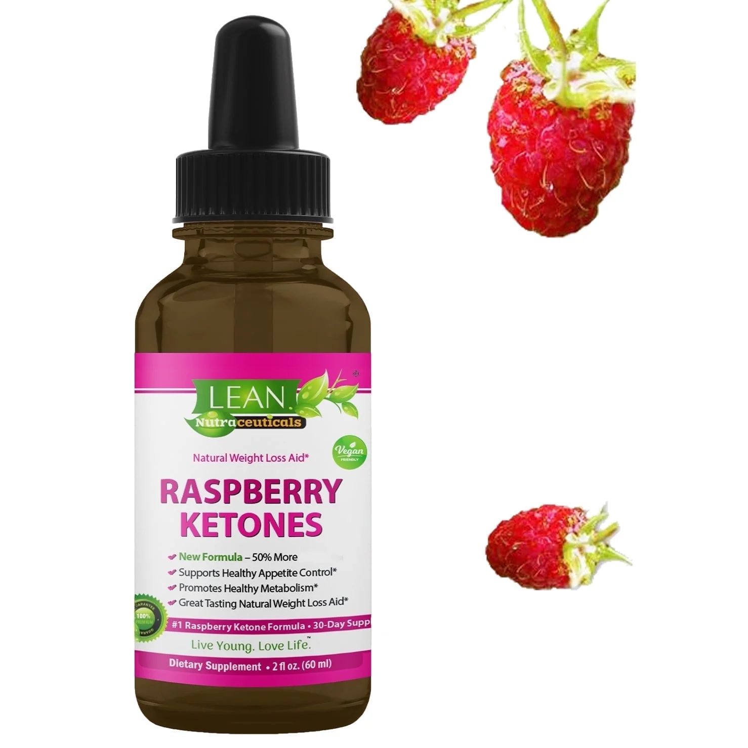 Weight Loss Keto Raspberry Ketone Drops Appetite Suppressant Fat Burner Faster Than Pill Gummy 60 ml